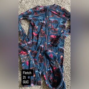 Blue and Red Footies One Piece with Striking Design